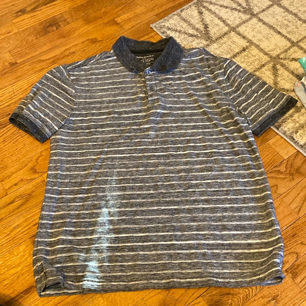 Mens small standard fit organic cotton casual shirt. Banana Republic Factory.